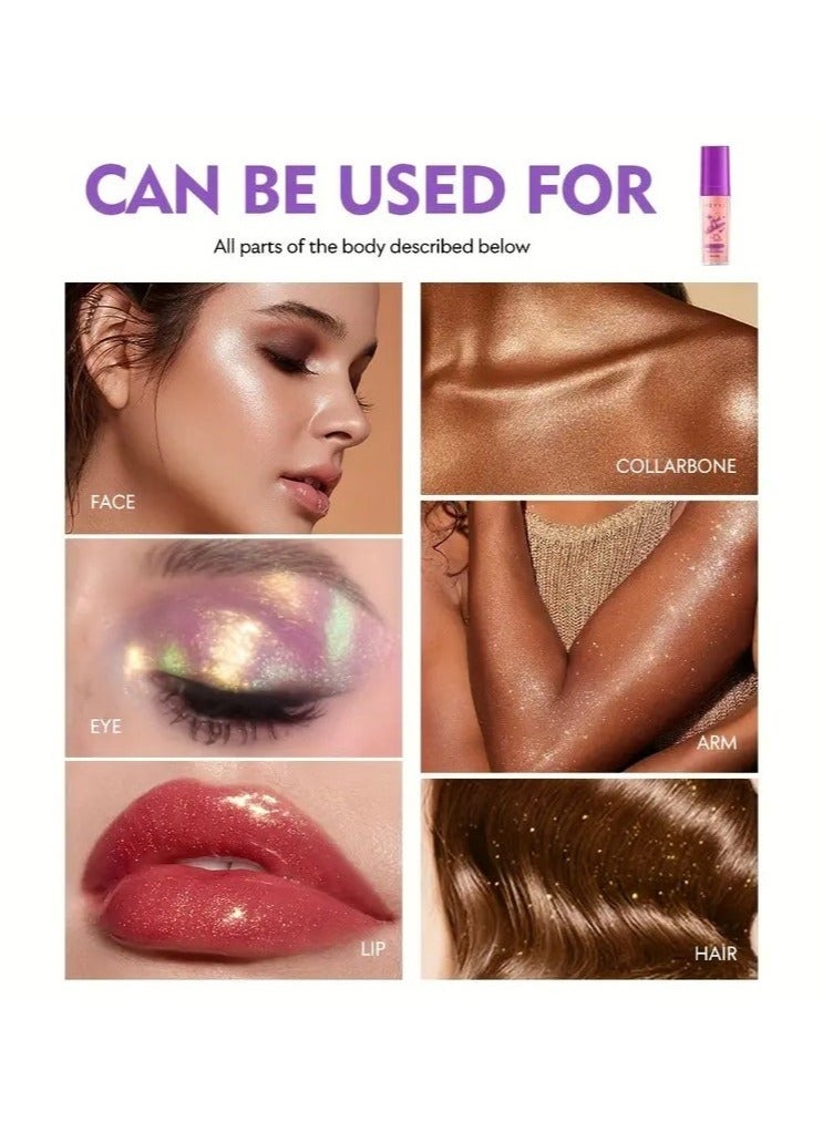 هايكسي عصا تميز لامعة مزدهرة فلاش-مضاءة لامعة للوجه والعين ، محسن كفاف الجسم وعظام الترقوة ، عصا فلورسنت متوهج جنية ، لتشطيب البشرة المتلألئة والمكياج-9 جرام لمهرجان الموسيقى d02 - Image 4