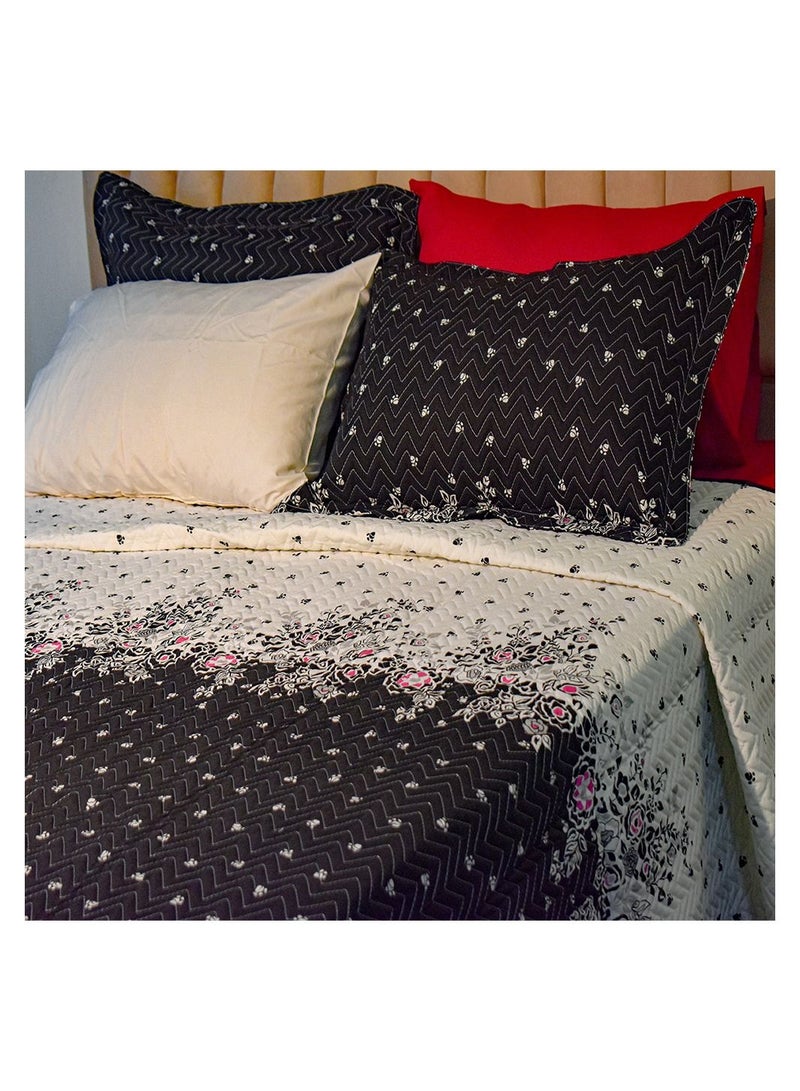 فاميلي بيد كوفرتة كابتونيه مشجر قطن 2 قطع مقاس 180×240 سم موديل 129 من فاميلي بد - Image 1