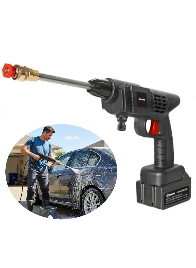 كراون غسالة سيارة عالية الضغط لاسلكية لغسيل السيارة وتنظيف المنزل والحديقة - Image 1