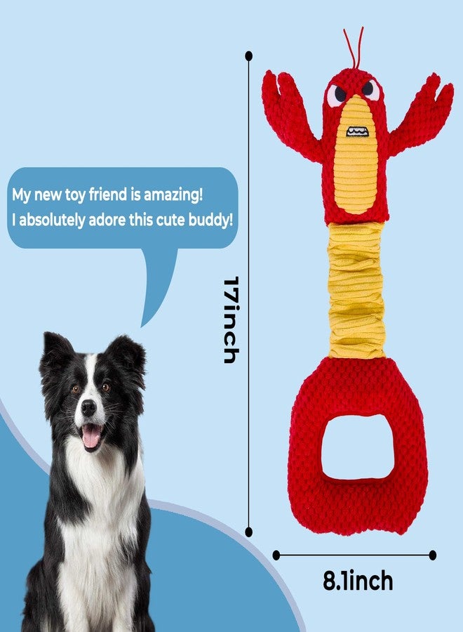 Auvitaya Squeaky Dog Puppy Toys, Stuffed Plush Animal to Keep Them Busy for Small Medium Large Dogs & Aggressive Chewers, Soft Indestructible Pet Chew Toys with Crinkle Paper, Best Tug of War Stuff for Puppies - Image 2