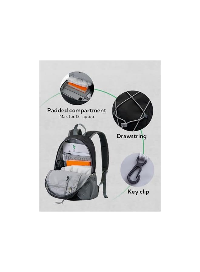 WATERFLY 12L Small Hiking Backpack: Day Pack Lightweight Travel Bag Camping Walking Sports Daypack For Women Men - Image 2