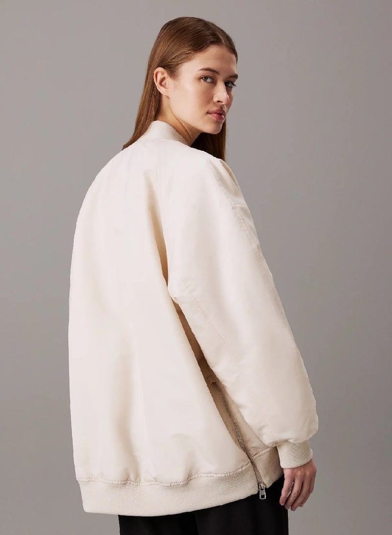 Calvin Klein Jeans Relaxed Sateen Bomber Jacket - Image 2