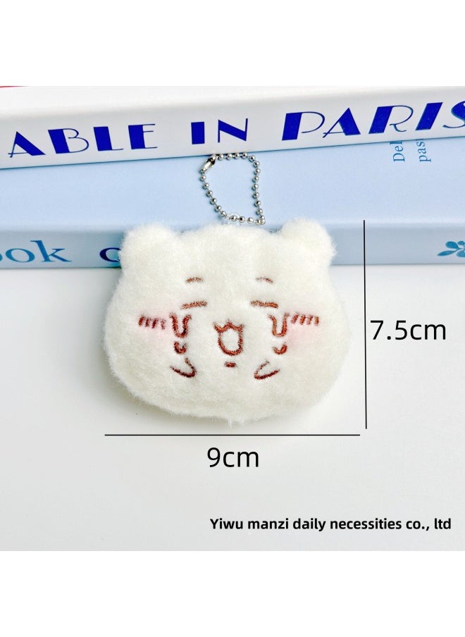 Generic - Hot Japanese Chiikawa Jiyi Tuanzi Crying Expression Squeaking Plush Pendant Doll Schoolbag Pendant-Specifications:Frowning Gee Tuan-Color:Squeaky Bead Chain - Image 1
