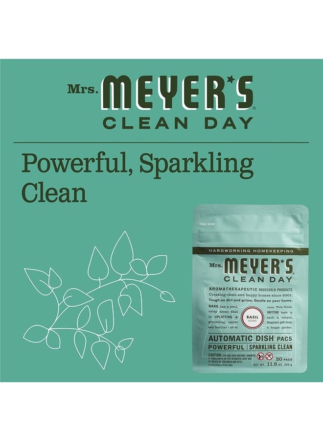 Mrs. Meyer's Clean Day Mrs. Meyer's Clean Day Automatic Dishwashing Packs - 12.7 oz - Basil - 2 pk  - Image 4