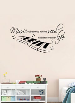 Spoil Your Wall Music Washes Away Dust Quote Wall Decal - Wall Arts Home Décor - Wall Sticker, 90x50 cm by Spoil Your Wall  - Image 1