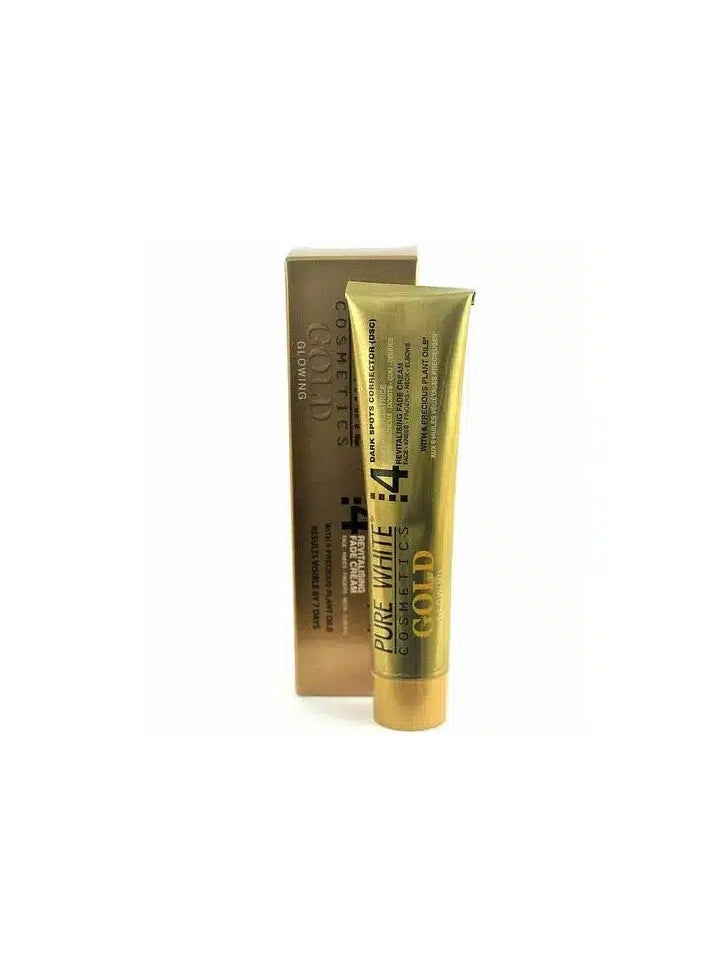 Pure White Cosmetics Gold Cream 4 Dark Spots Corrector 40g  - Image 1