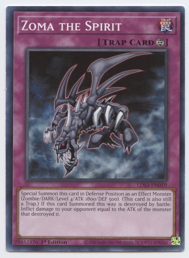 Yu-Gi-Oh! Zoma The Spirit - LDS3-EN019 - Common - 1st Edition - Image 1
