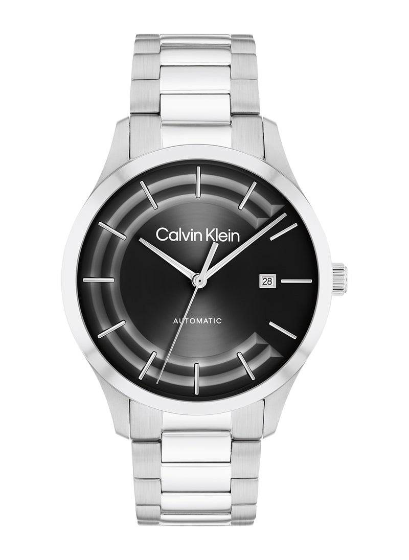 CALVIN KLEIN ساعة CALVIN KLEIN المستديرة التناظرية للرجال والنساء بحالة سوداء - 25300021  - Image 2