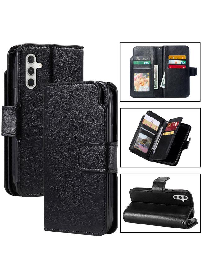 S-TOP Case For Samsung Galaxy A36 5G Tri-Fold 9-Card Wallets Leather Phone Case - Image 1