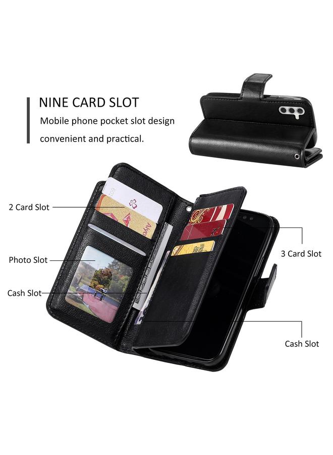 S-TOP Case For Samsung Galaxy A36 5G Tri-Fold 9-Card Wallets Leather Phone Case - Image 5