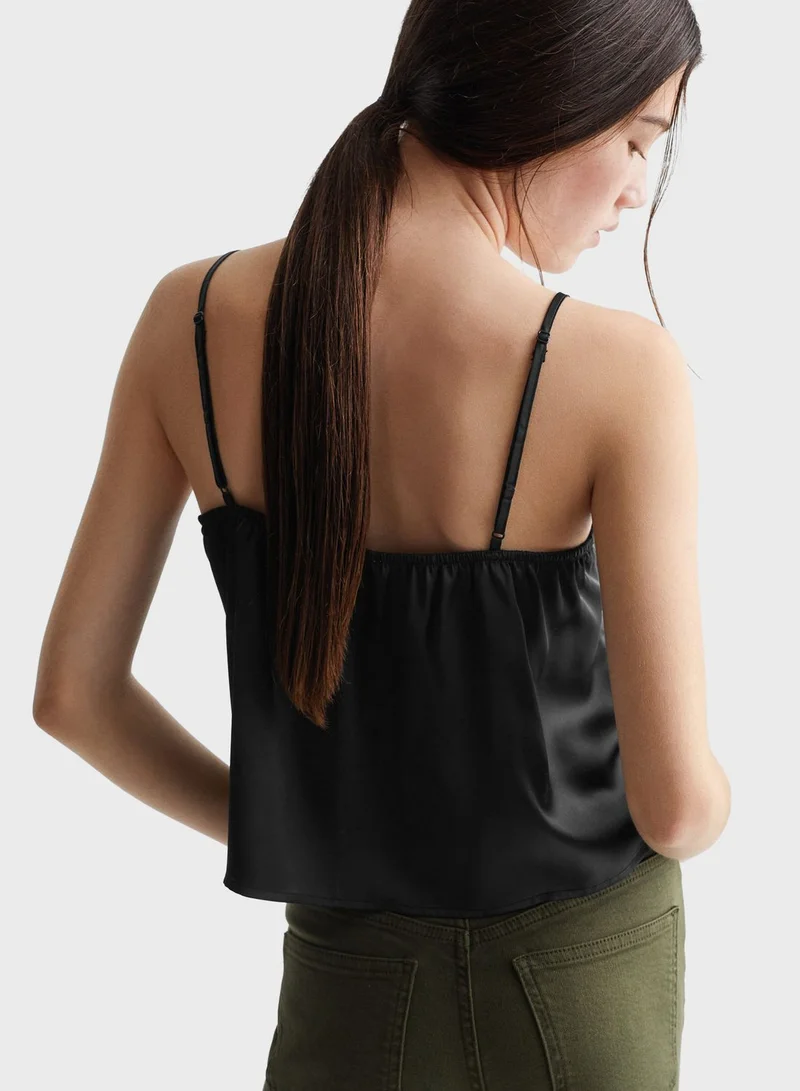 MANGO Kids Ruffle Cropped Top