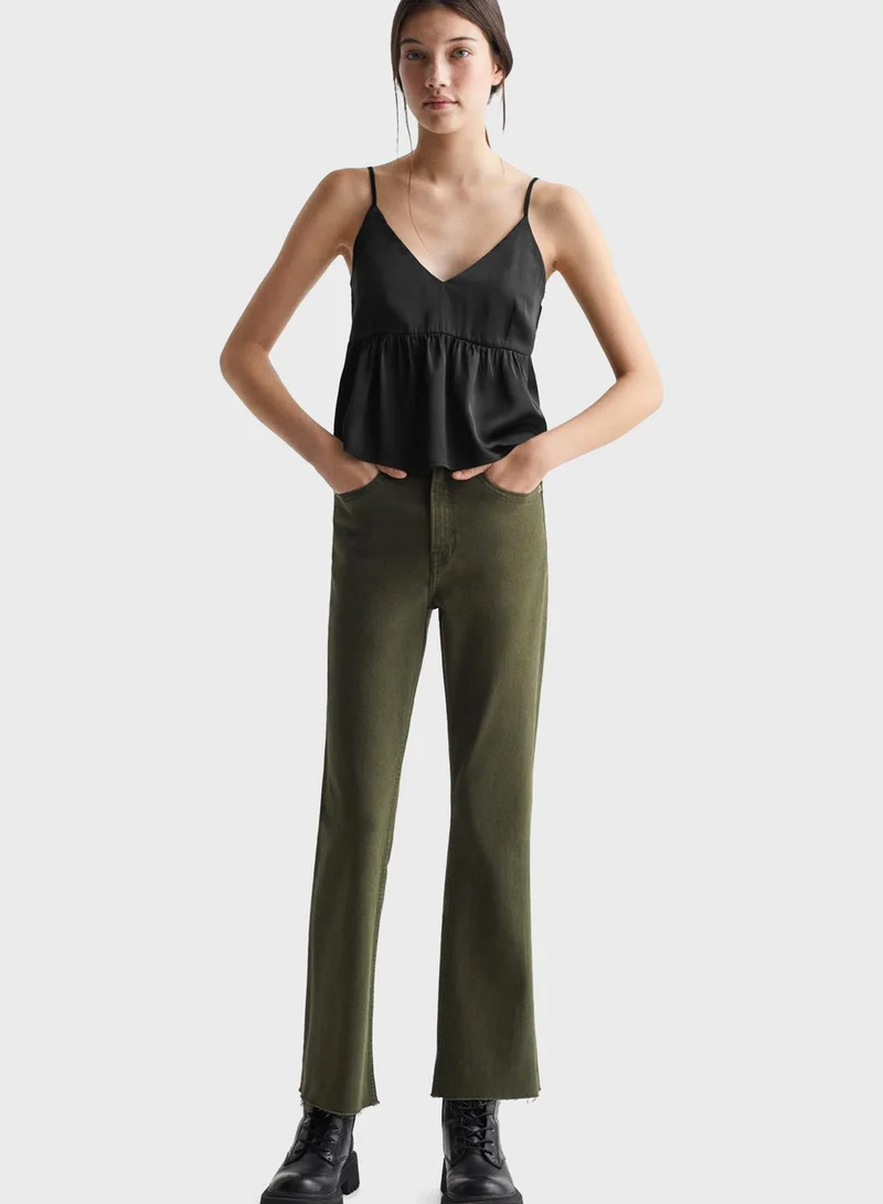 MANGO Kids Ruffle Cropped Top