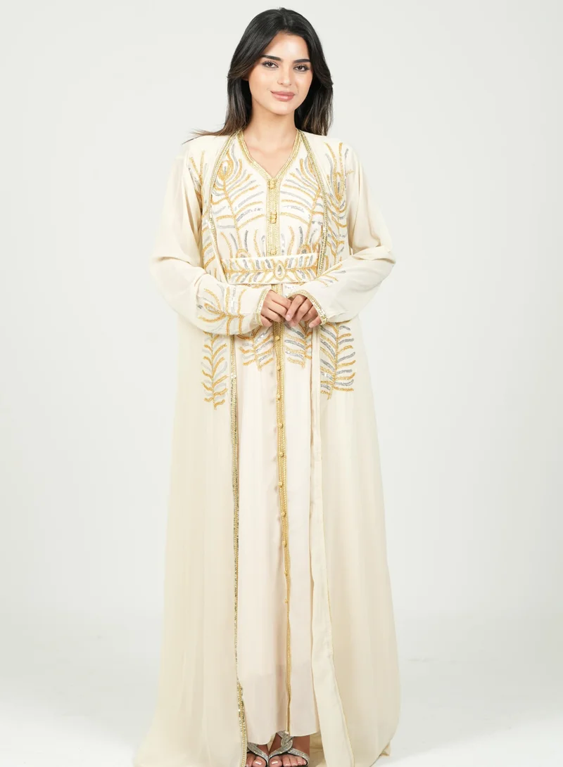AL BENT AL SHARQIEH embroidered kaftan dress jalabia