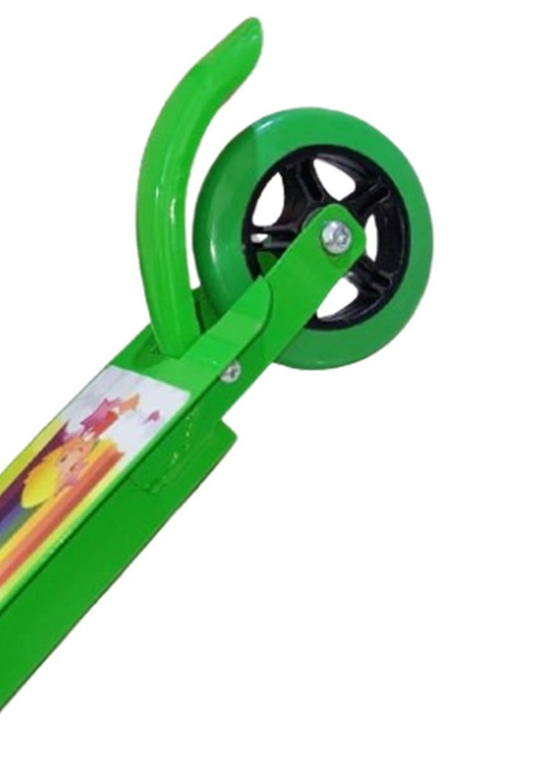 Scooter/Cycle with Height Adjustable & Foldable Kids Scooter (Green)