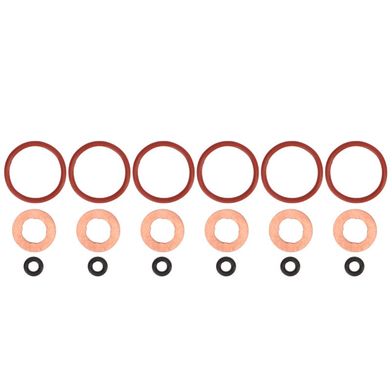 Fuel Injector Seals Kit 059130519 Durable Rubber Metal Replacement - OEM Standard Fuel Nozzle Sealing Ring Kit for A4 A5 A6 Q5 - Image 1