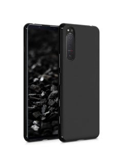 Sony Xperia 5 II Case Cover, Scratch Resistant Soft TPU Shockproof Silicone Gel Rubber Bumper Anti-Fingerprints Full-Body Protective Case Cover for Sony Xperia 5 II - Black