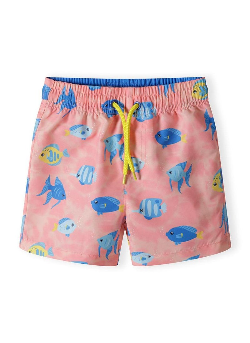 MINOTI Kids' Swim Shorts with Elastic Waist and Drawstring - Image 1