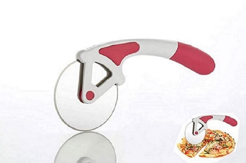 VONITY Pizza Cutter and Slicer for Pizza Sandwich Burger Slicer Pastry Cake Cutter roll Cutting Stainless Steel Wheel Multipurpose Cutter for Home Kitchen Restaurant MultiColor G87455 - Image 2