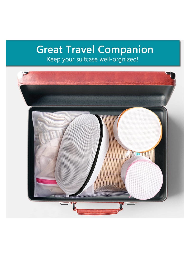 واي آند دي 6 Pcs/Set Mesh Laundry Bags Reusable Washing Machine Bag Travel for Dirty Clothes, Delicate Blouse, Hosiery, Underwear, Bra, Shoes, Lingerie Baby Clothes (3L+3M)  - Image 5