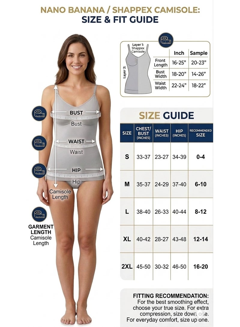 Shappex Seamless Women’s Camisole with Built-In Support – No Padding, Wireless Comfort, Adjustable Straps, Breathable Stretch Fabric, Tummy Smoothing Tank Top for Everyday Wear - Image 2
