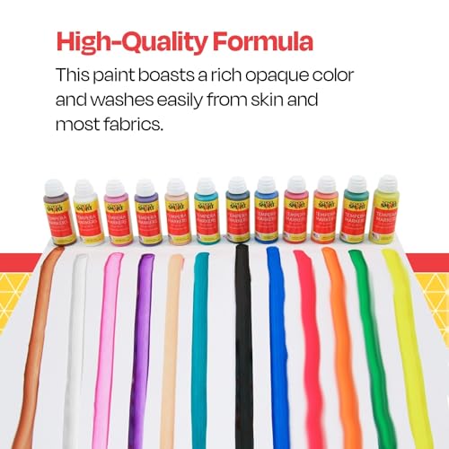 School Smart Tempera Paint Daubers, Poster Marker Set, Assorted Colors, Pack of 12 - Image 4