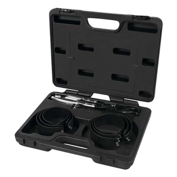Performance Tool W89410 Piston Ring Compressor Set Easy Installation of Piston Rings for Most Cars and Trucks SAE and Metric 12 Sizes Included - Image 1