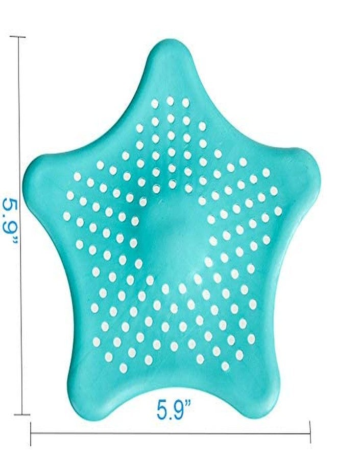 NOBILEA Silicone Star Shape Kitchen Sink Strainer - Shower Drain Hair Catcher - Anti-Clogging Floor Filter Bathroom - Kitchen Accessories (Multicolor, Silicone, Pack of 1Set) - Image 4