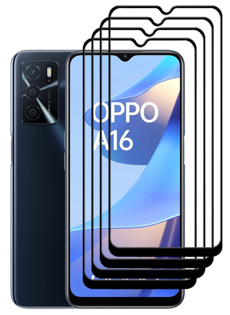 ACLIX 4 Pieces Antistatic ESD Dustproof Premium Quality High Definition Tempered Glass Screen Protector Designed For Oppo A16 - Image 1
