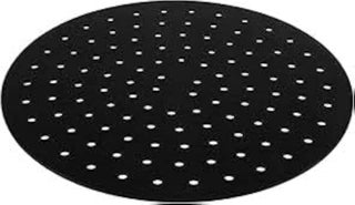 Air Fryer Liners, Reusable Air Fryer Liners, Round Non-Stick Silicone Air Fryer Liners, Instant Pot Compatible Accessories, 820cm (8 Inch) Black 1 Piece