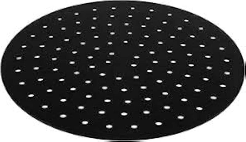 Air Fryer Liners, Reusable Air Fryer Liners, Round Non-Stick Silicone Air Fryer Liners, Instant Pot Compatible Accessories, 820cm (8 Inch) Black 1 Piece