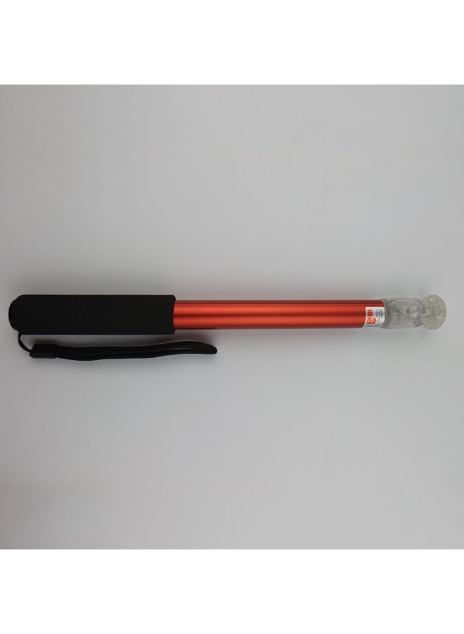Aluminum Alloy Selfie Live Stick Smart Phone Digital Lazy Selfie Stick Bluetooth Telescopic Selfie Stick-Color:Red  - Image 1