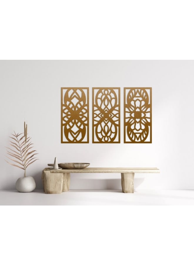 هوم جاليري مجموعة فنون جدارية خشبية مستوحاة من فن الآرت نوفو - Image 2