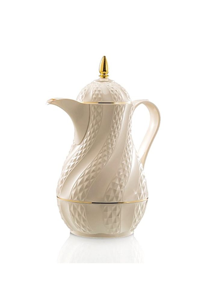 Rose Thermos for coffee and tea from Rose, white/gold, 0.6 liter - Image 1