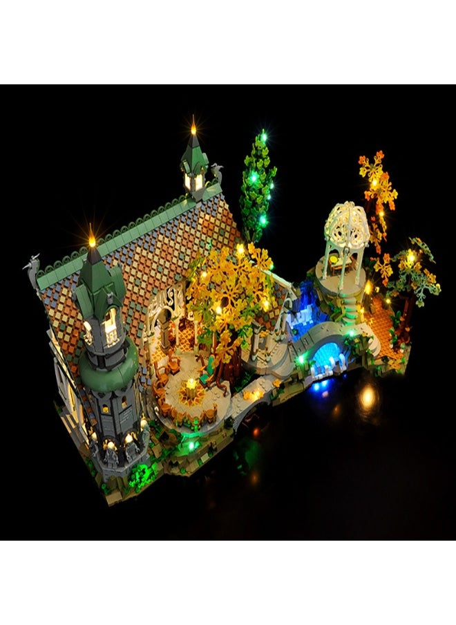 BRIXSPARK BRIXSPARK LED Light for Lego-10316 Lord of The Rings The Lord of The Rings: Rivendell Building Blocks Model (Lego Set NOT Included)  - Image 5