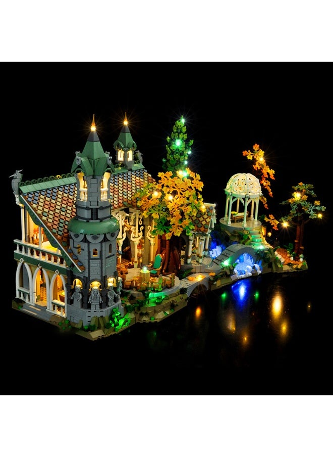 BRIXSPARK BRIXSPARK LED Light for Lego-10316 Lord of The Rings The Lord of The Rings: Rivendell Building Blocks Model (Lego Set NOT Included)  - Image 4