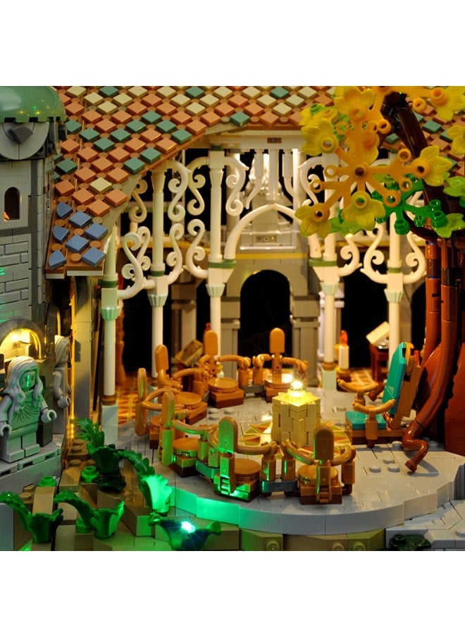BRIXSPARK BRIXSPARK LED Light for Lego-10316 Lord of The Rings The Lord of The Rings: Rivendell Building Blocks Model (Lego Set NOT Included)  - Image 3