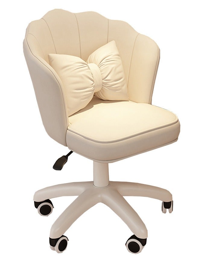 Tanwer Comfortable learning seat backrest, desk, swivel chair, dormitory chair, cute girl bedroom, computer chair - Image 1