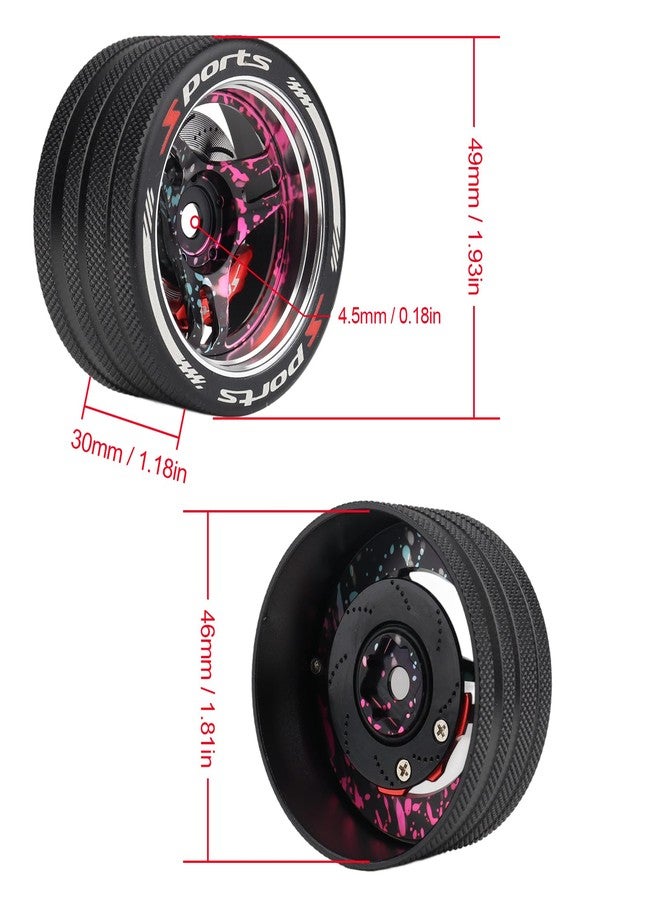 HobbyPark Aluminum RC Hand Wheel Steering for Flysky NB4 Remote Control, Compatible with Sanwa MT4, MT5, M12, M17, WFLY X9 RC Transmitters Wheels (Style A) - Image 3
