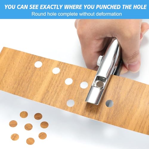 Hetkrishi Single Hole Punch,Edge Banding Punching Pliers PVC Hole Pliers Edge Band Puncher Plier for DIY Craft Projects Edge Banding Punching Pliers Screw Covers Hole for Bank Card (8MM) - Image 3