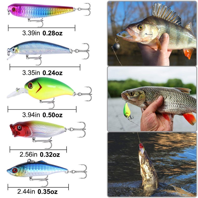 PLUSINNO طقم ملحقات الصيد PLUSINNO 189 قطعة، صندوق أدوات الصيد مع الأدوات المضمنة، خطافات الصيد، أوزان الغطس، شفرات الدوار، معدات الصيد للباس، البلوجيل، الكرابي - Image 4