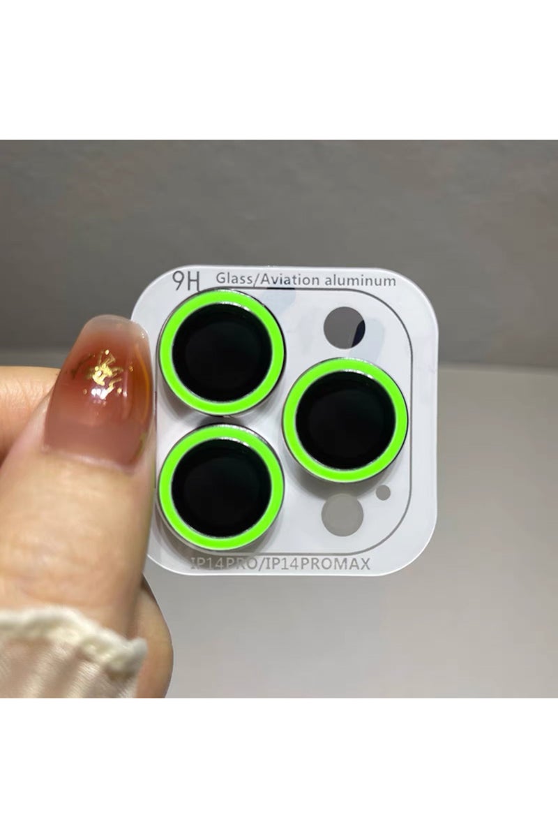 erorex 16pro 16pm(3pcs Green 2-3PCS For IPhone 16 15 14 Pro Max Plus 13 12Mini Luminous Camera Protector Ce