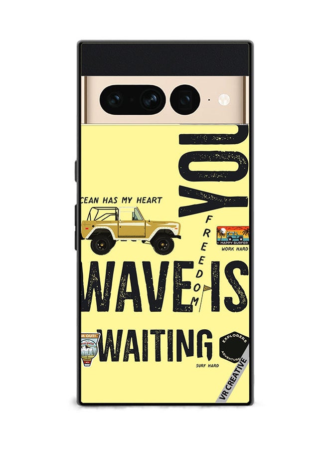 VR CREATIVE Protective Case Cover For Google Pixel 7 Pro Your Wave Is Waiting Design Multicolour 