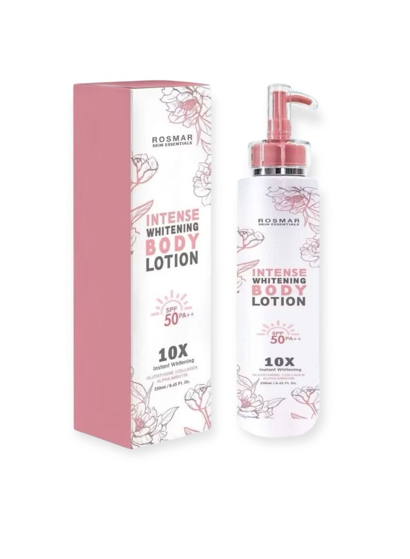 Rosmar intense whitening lotion for instant whitening moisturizing 250ml