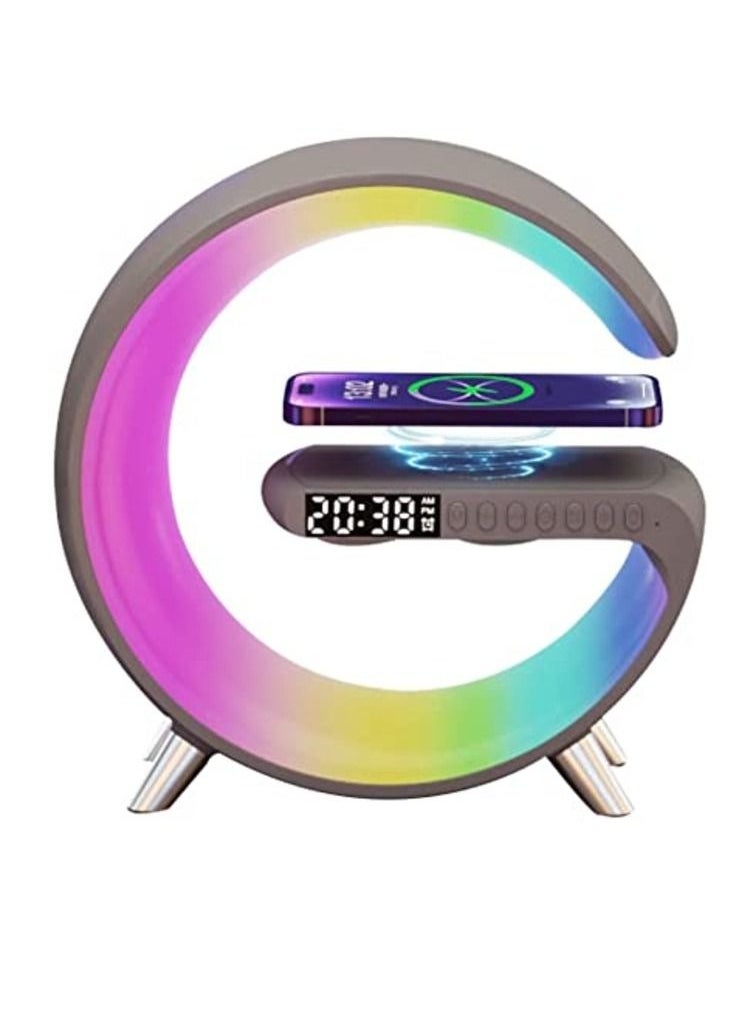 Techie - Smart light sound machine App Control Fast Wireless Charger RGB Light BT Speaker Sunrise Alarm Clock - Image 1