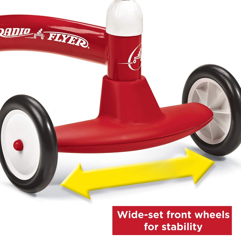 Radio Flyer راديو فلاير سكووت-أبوت، لعبة ركوب للأطفال، لعبة ركوب للأطفال من عمر 1-3 سنوات، 23.5" كبيرة × 14.5" عرض × 16.5" ارتفاع - Image 4