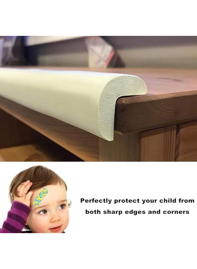 MiniMe Baby Corner & Edge Foam Protector | 0-5 Years | White | Non-Toxic Soft Foam Padding | Cushioned Furniture Corner Guards | Strong Double-Sided Adhesive Strips | Waterproof & Easy to Clean - Image 5