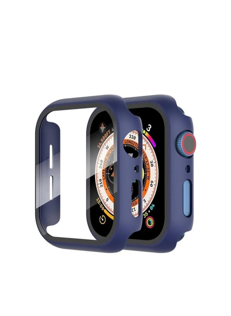 Watch Series 10 42mm Case with Tempered Film Screen Protector – Full Protective Hard PC Bumper with Touch-Sensitive HD Cover (Blue)  - Image 1
