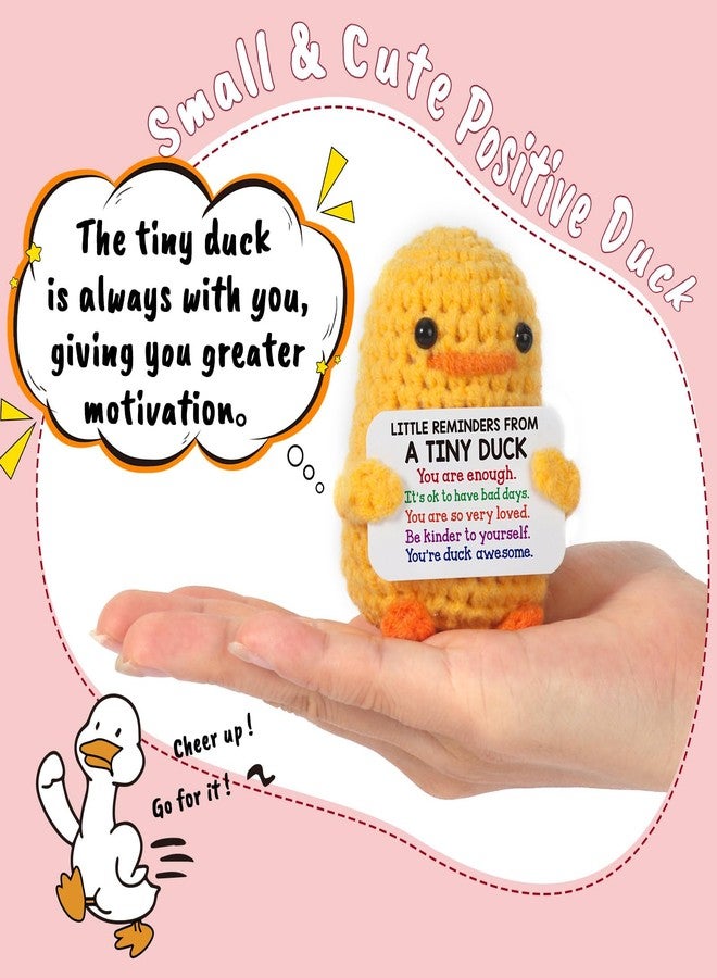 MBL Easter Basket Stuffers for Teens - Easter Basket Essentials Funny Birthday Emotional Positive Cheer Support Crochet Duck Graduation Gifts for Her Him College Students Coworker Friend - Image 2