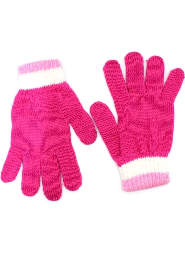 Cappello Knitwear Fuchsia Girl Child Gloves 8-12 Years CAP82100KGRSR03