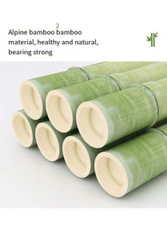 Bamboo Five layer folding bamboo shoe rack yellow 70x25x89cm  - Image 2